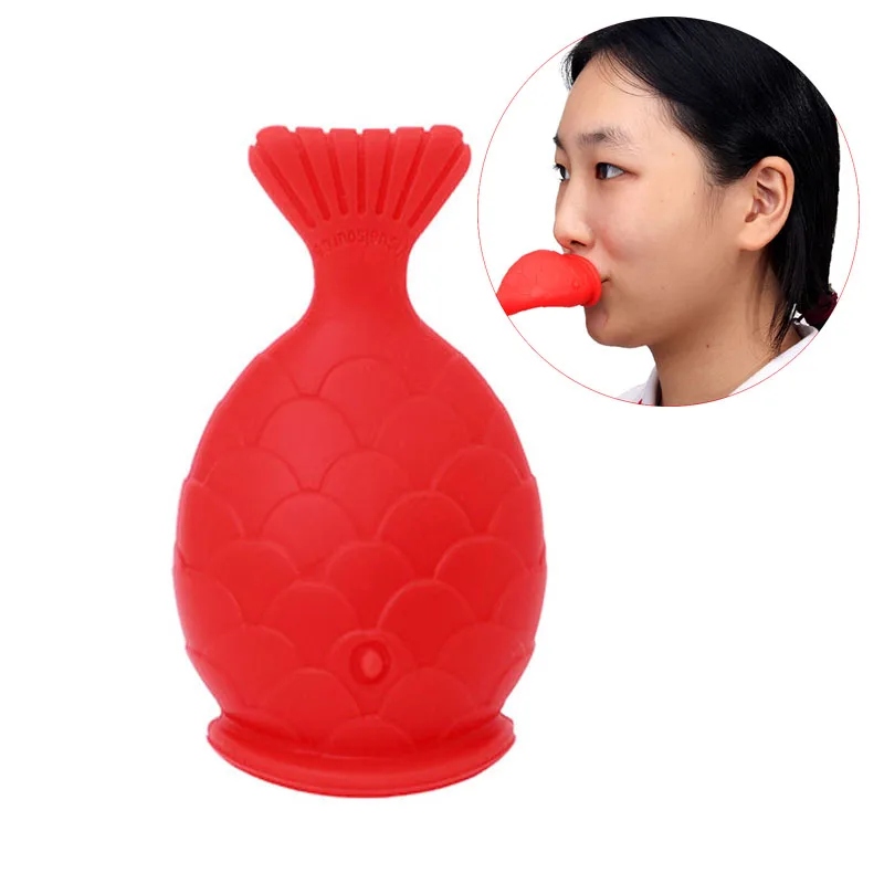 

Women Sexy Full Lip Plumper Enhancer Lips Silicone Fish Shape Plump Natural Pout Mouth Tool