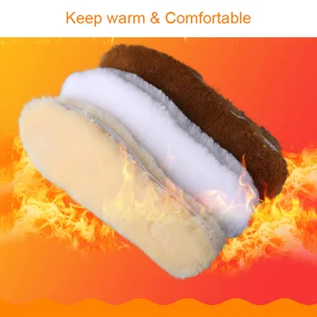 

3 Pairs Insoles Warm Artificial Cashmere Snow Boots Shoes Pads For Winter Adult Women Men New
