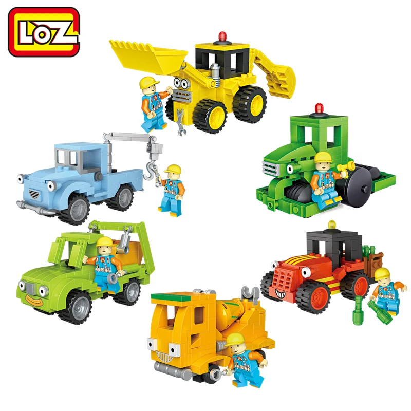 

Ormino LOZ City Engineer Mini Truck Building Blocks Action Figure Toy Figures Block Toys for Children 1511 - 1516