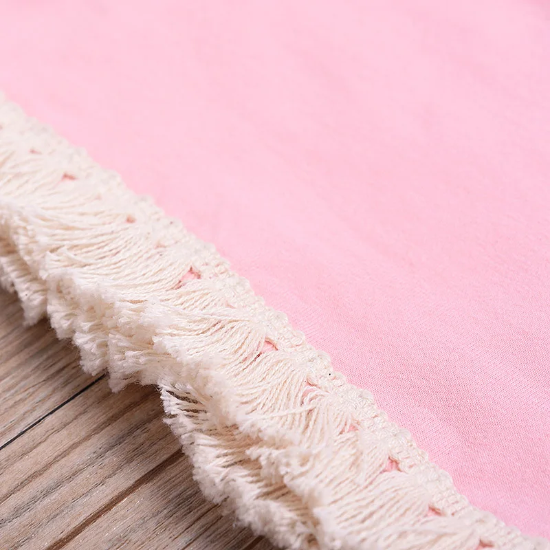 Kids Girls Clothes Set 2019 New Summer Cotton Sleeveless Fringed Vest + Flower Shorts Girls Suit Pink Children Summer Clothes