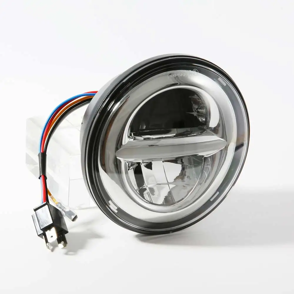 5-3/" 5,75" светодиодный фонарь+ копченая Пуля Передний поворотник светодиодный фонарь для Dyna Softail Sportster iron 883
