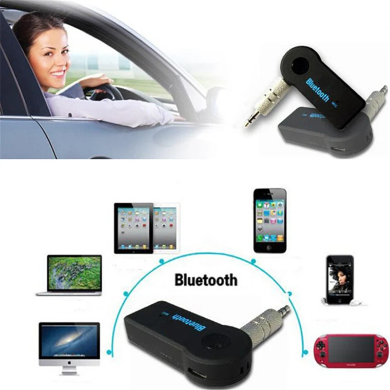 Bluetooth Handsfree Беспроводная Музыка к автомагнитоле fm-передатчик синий ЖК Автомобильный комплект MP3-плеер для 3,5 мм MP3 iPod телефонов планшетов