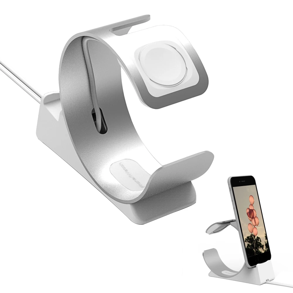 

Besegad Charging Desk Station Stand Holder Bracket for iPad iPhone 8 X 7 6 S 6S Plus Apple Watch iWatch Series 1 2 3 4 Accessory