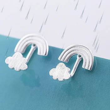

Korea Fashion Cloud Sweet 925 Sterling Silver Simple Fresh Temperament Personality Trendy Female Stud Earrings SEA217