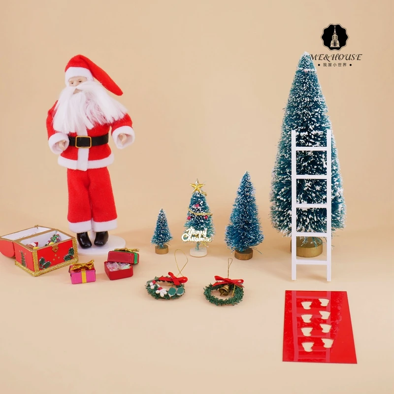 Dollhouse Christmas Accessories Mini Christmas Tree Dolls Xmas Dollhouse Christmas Accessories Mini Christmas Tree Dolls Xmas Gifted Miniature Doll House Xm Boxes Small Santa Claus-in Doll Houses from Toys & Hobbies on ... - Dollhouse Christmas Accessories Mini Christmas Tree Dolls Xmas