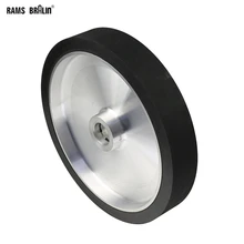 300*50mm Solid Belt Grinder Contact Wheel  Dynamically Balanced Rubber Polishing Wheel Abrasive Sanding Belt Set
