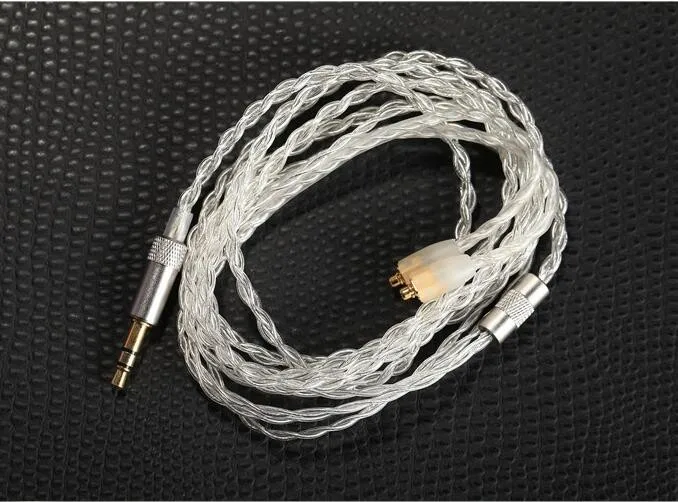Pele a Granel Cabo para Faça Fone de Ouvido Único Cristal Cobre Prata Chapeado Você Mesmo Personalizado Shure Se215 - Se425 Se535 Ue900 5 Pçs 5n Occ 10 5 pçs 5n occ pele a granel