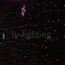 DIY мерцание звезд волоконно-оптический свет комплект RGB led свет оптического волокна потолочный светильник ночник двойной выход с 400 прядями волокна