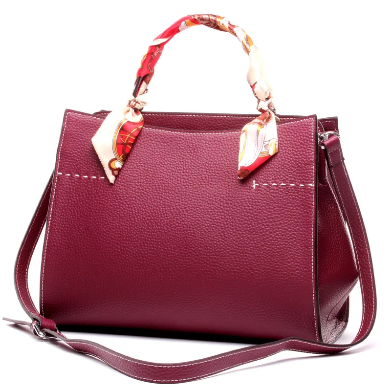 

Women's new fashion single item leather handbag Europe and American style leather cross-section large diagonal package