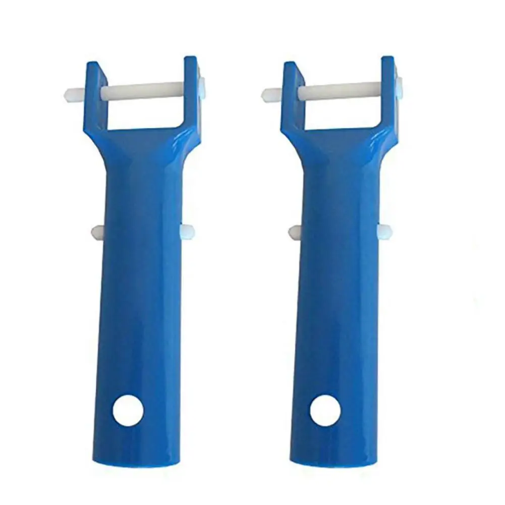 

2pcs Blue New Quality Swimming Pool SPA Vacuum Head Handle Replacement With V-Clip Needle Sturdy And Durable Cleaning Tools