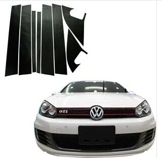 

GR-TZ-38 car styling pillar carbon fiber sticker case for Volkswagen vw Golf 6 mk6 car accessories styling