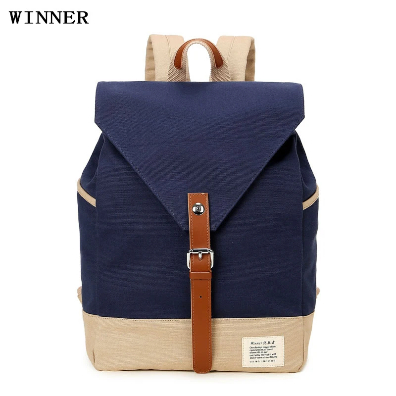 mochila azul marino mujer