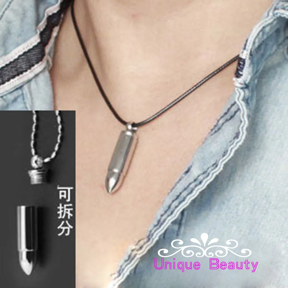 mens black string necklaces