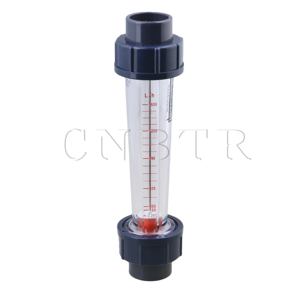 

CNBTR 1.57 x 9.25 Inch Plastic Metal 160-1600L/H Plastic Tube Type Liquid Water LZS-25 Flow Meter