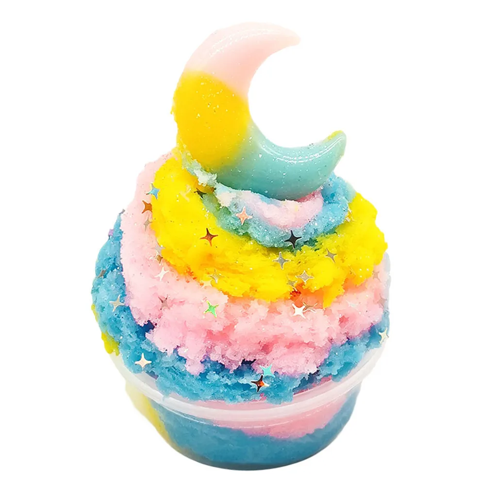 

Beautiful Moon Colorful Cloud Slime Putty Scented Stress Kids 60ml Clay Toy