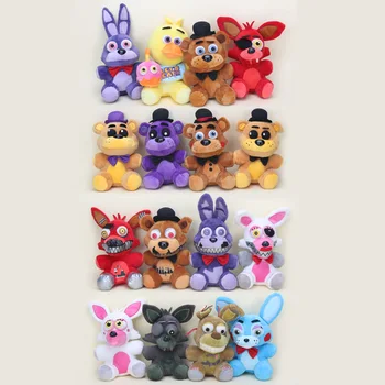 

16pcs/lot 25cm FNAF plush Five Nights At Freddy's Foxy Bonnie Freddy Fazbear chica Golden Freddy Mangle Plush Toys Doll