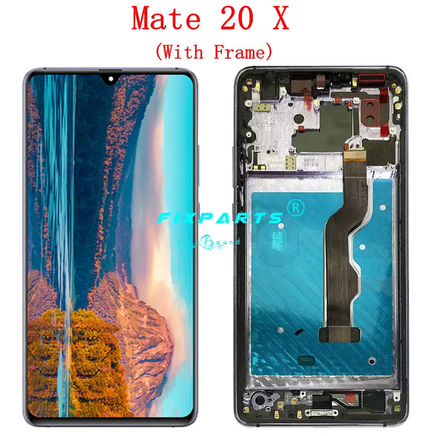 Huawei mate 20 Pro lcd дисплей кодирующий преобразователь сенсорного экрана в сборе ремонт mate 20 X huawei mate 20 lcd mate 20 Pro экран