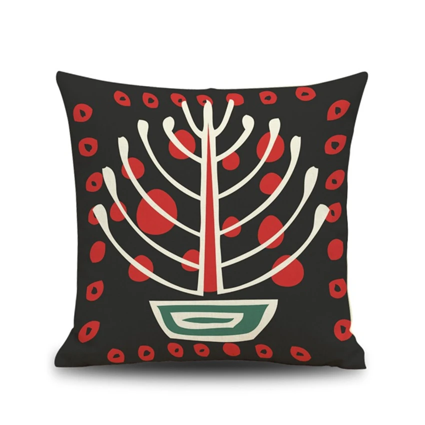 Free shipping 45*45cm Ancient Famous culture Throw Pillow case Linen