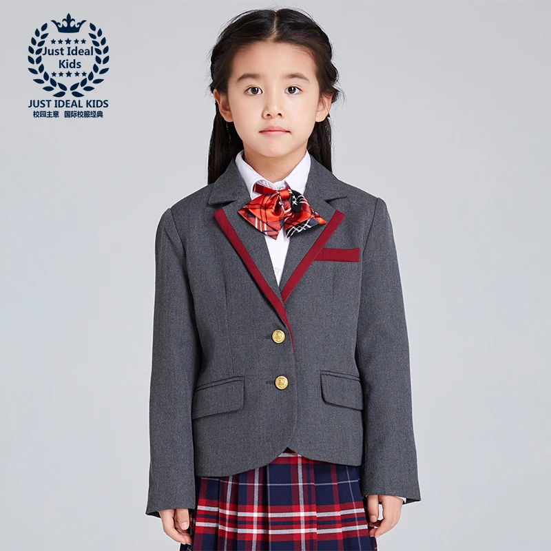 (Only One Jacket) Girl's Suit Preppy Style Single Breasted