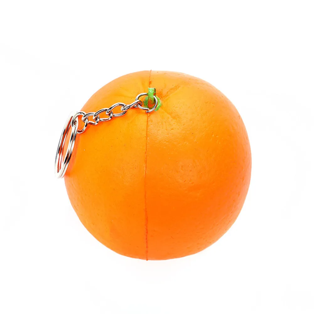 

Cute Simulation Orange Super Slow Rising Scented Relieve Stress Toy Keychain