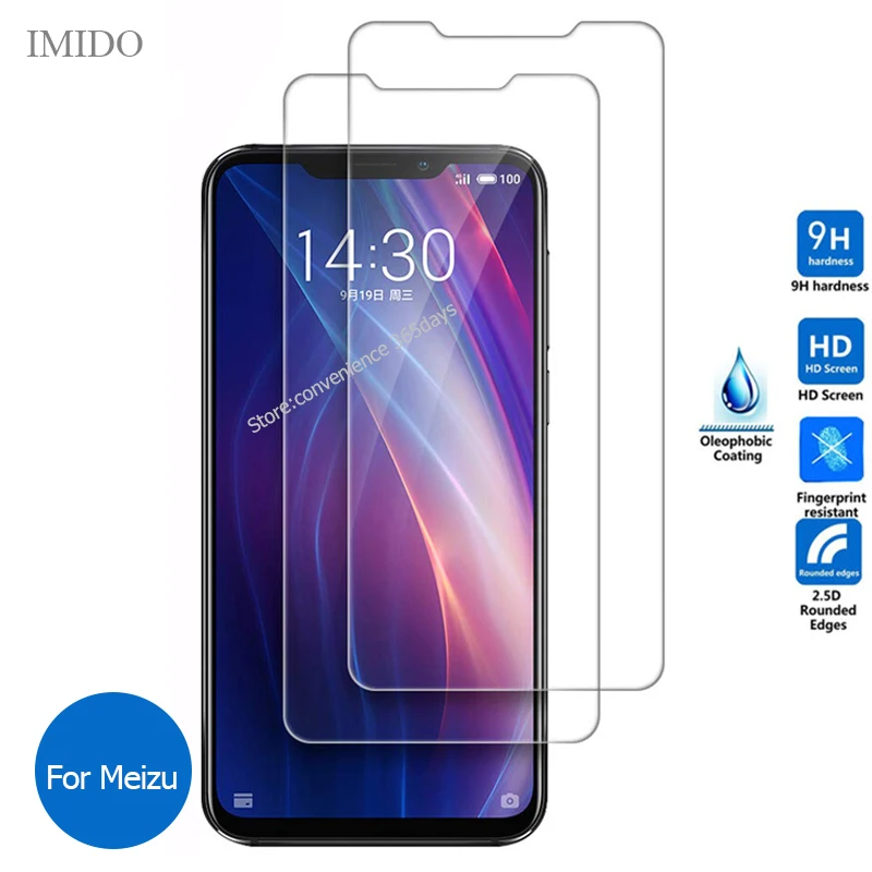 

2PCS Tempered Glass For Meizu Note 9 8 C9 Pro M8 Lite X8 V8 M8C M6T M6S Screen Protector on Mezu M 8C V 8 6T 6S Protective Glass