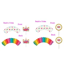 1 комплект двухсторонняя форма для выпечки чашки животных вставки для карт 12 дисков+ 12 вставных карт экологически чистые инструменты для торта на день рождения Декор