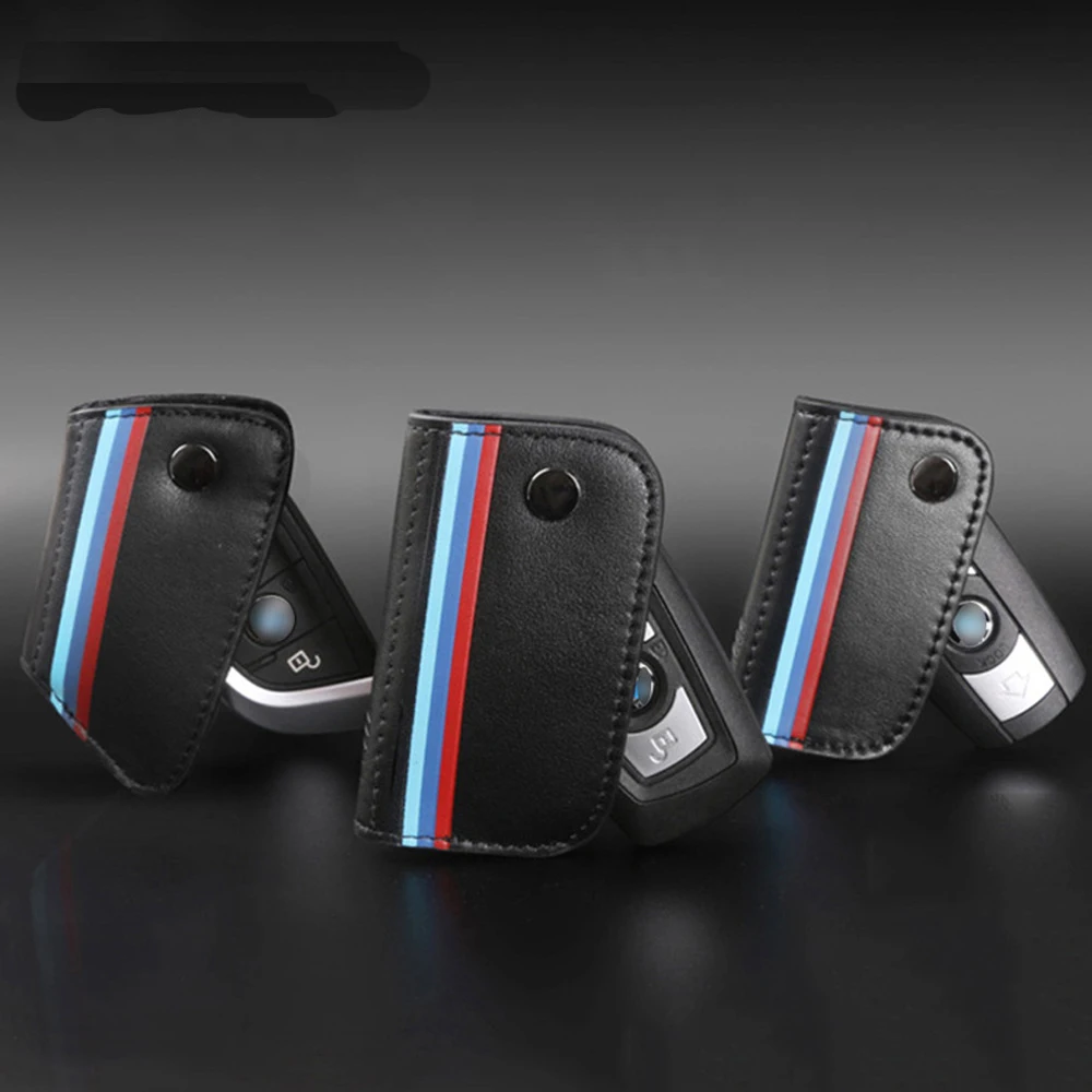 

Genuine Leather Key Holder For bmw e90 f30 f34 f10 e70 e71 x1 x3 x4 x5 x6 1 2 3 4 5 6 7 series Classic Design Car Key Case