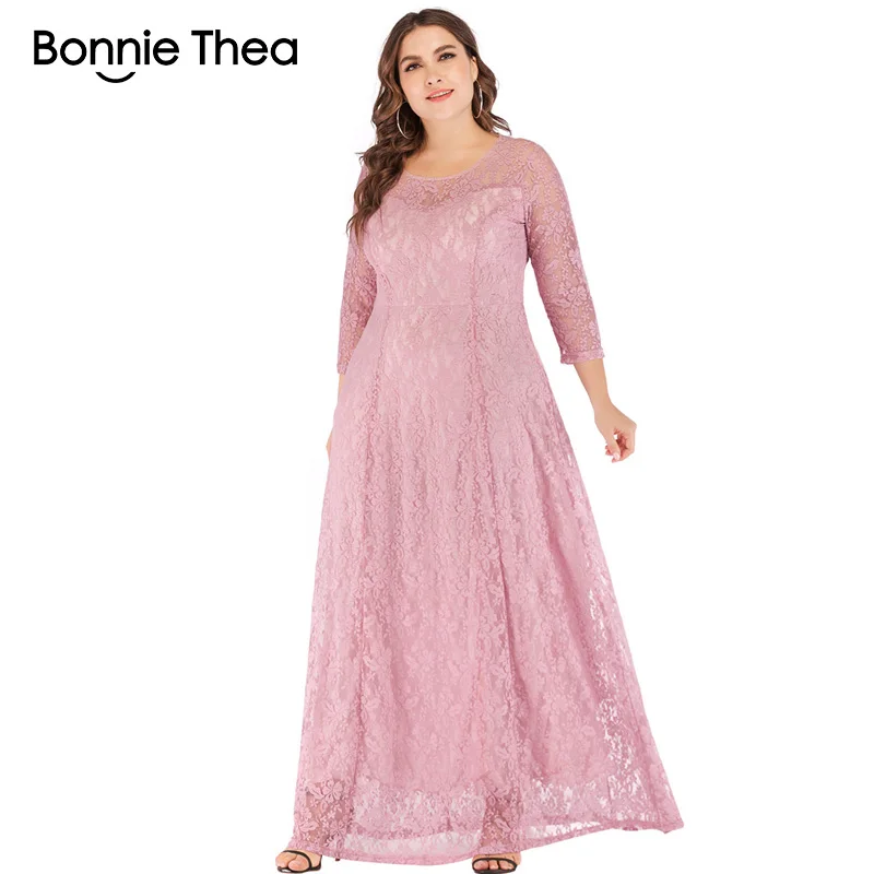 

women lace plus size maxi dress autumn Elegant XL-6XL large size evening Party dress Sexy long dresses vestidos clothes 2018