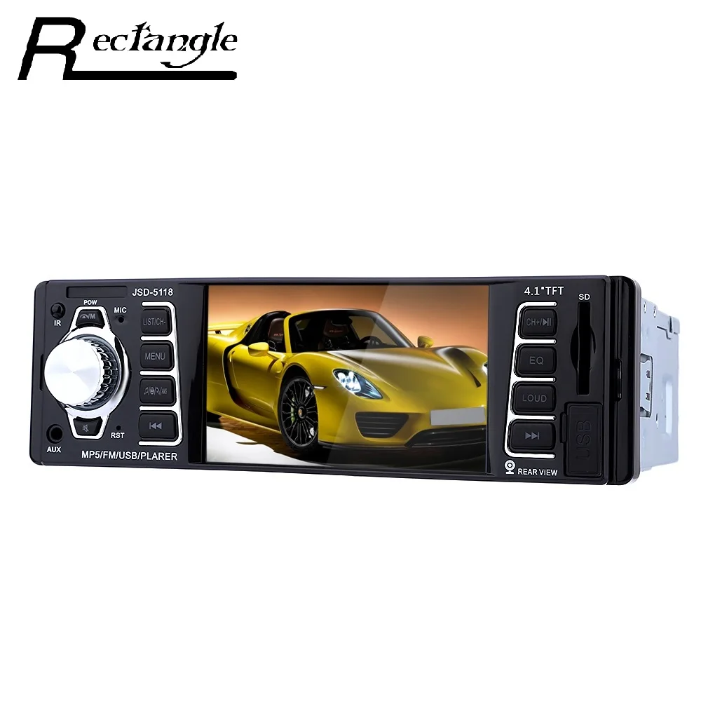 

New 4.1 inch Car Digital Audio Stereo MP5 Player JSD - 5118 7020G FM 1080P Videos Player Support TF Card USB with Remote Control