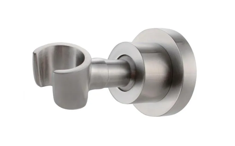 Shower Head Bracket Holder Stepless Adjustable Wall Mount, Brushed