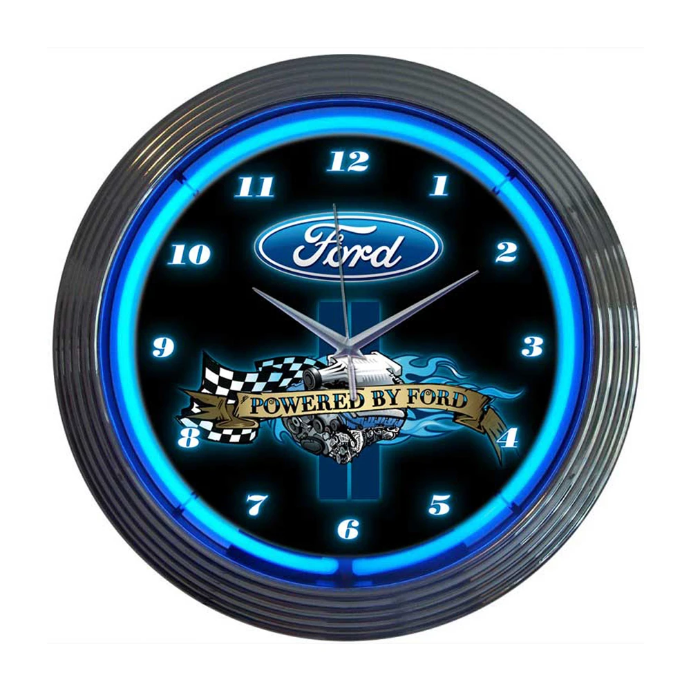 Neonetics Ford Thunderbird Neon Clock