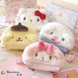 Мультфильм Sanrio, Hello Kitty My Melody toileoroll Pom PomPurin тряпичный кошелек несессер обувь для девочек макияж сумки детей подарок