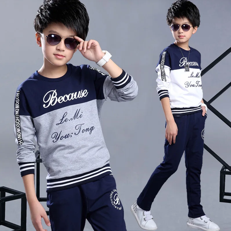 2018 New Spring Autumn Boy Track Suit Children's Sports Clothing Set 2