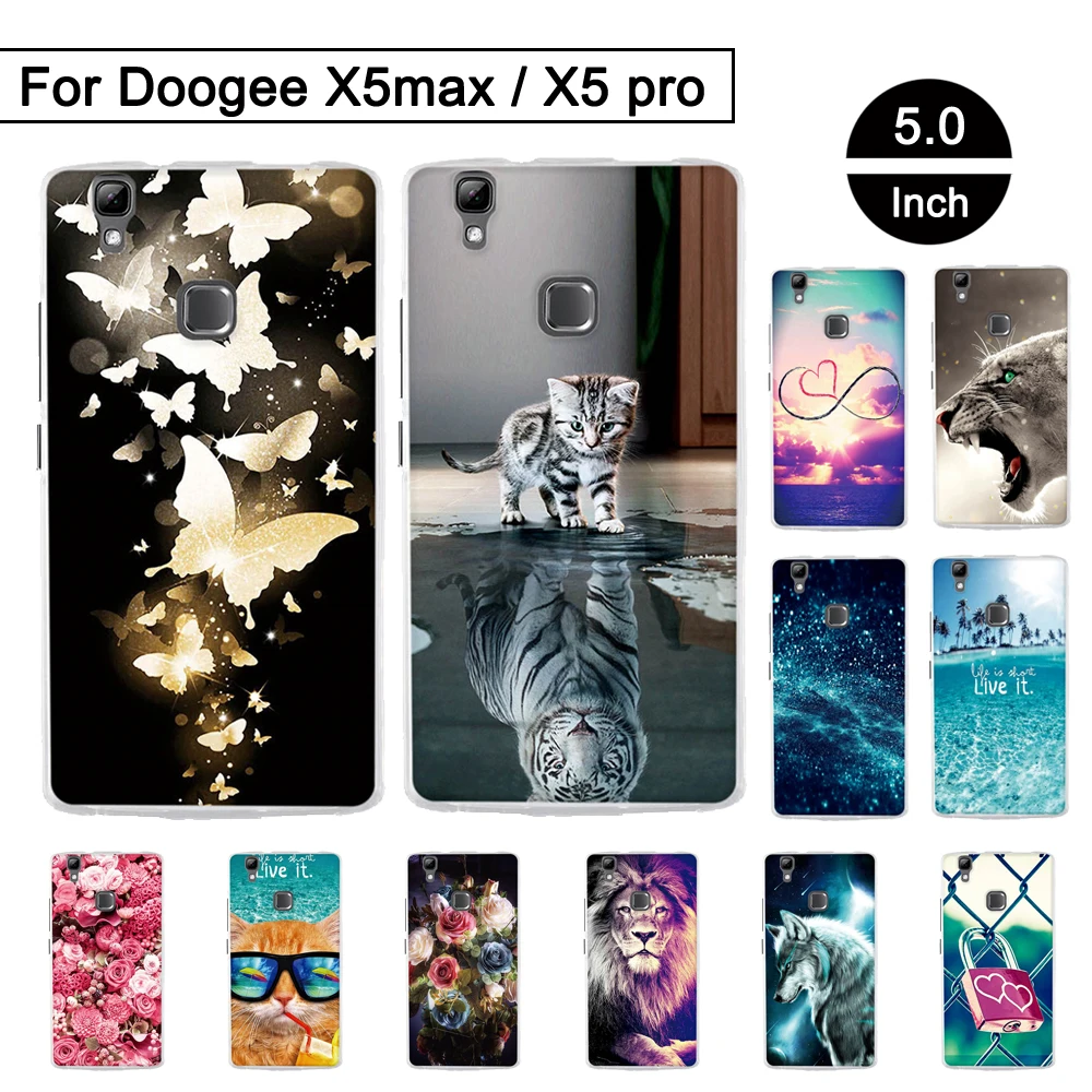 Чехол из ТПУ Для Doogee X5max/pro, защитный чехол для телефона Doogee X5 Max/X5 Max Pro, чехол с рисунком, силиконовый чехол s