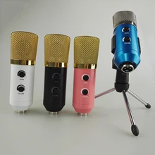 MK-F100TL USB конденсаторный звукозаписывающий микрофон с подставкой для радио braodcasing пение высокая стойка