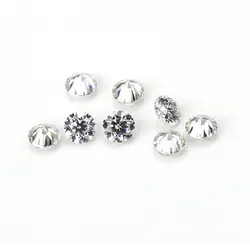 Маленький размер GH белого цвета 60 шт. белый бисер алмазов 1,3 мм круглой формы moissanites свободные камень для изготовления ювелирных изделий