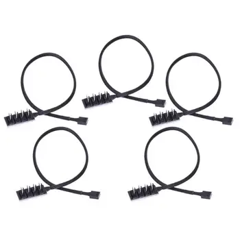 

1pcs Host Case PC Cooler Fan Power Cable 1 Female to 4 Male 4Pin Socket Fan Hub Splitter Cable for 3Pin&4Pin PWM Cooling Fan