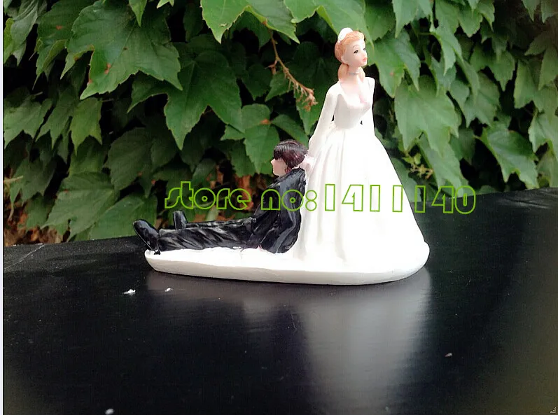 "Пожалуйста, выходите за меня" Забавный свадебный торт Топпер невесты и жениха статуэтки на верхушку торта