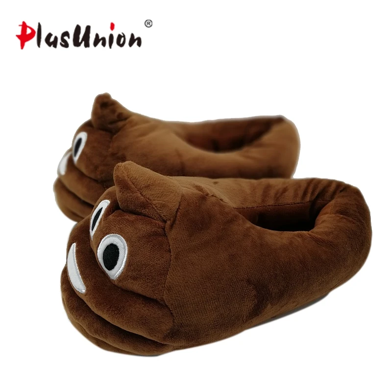Achat Adulte de bande dessinée intérieur emoji pantoufles à fourrure anime moelleux rihanna d hiver mignon adulte femmes animal chaussures maison chaud pantoufles en peluche
