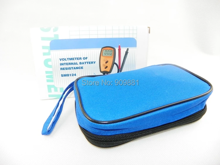

Brand Internal Battery Resistance Impedance Meter Digital Battery Resistance Voltmeter SM8124 Low Voltage Prompt 10pcs/lot EMS