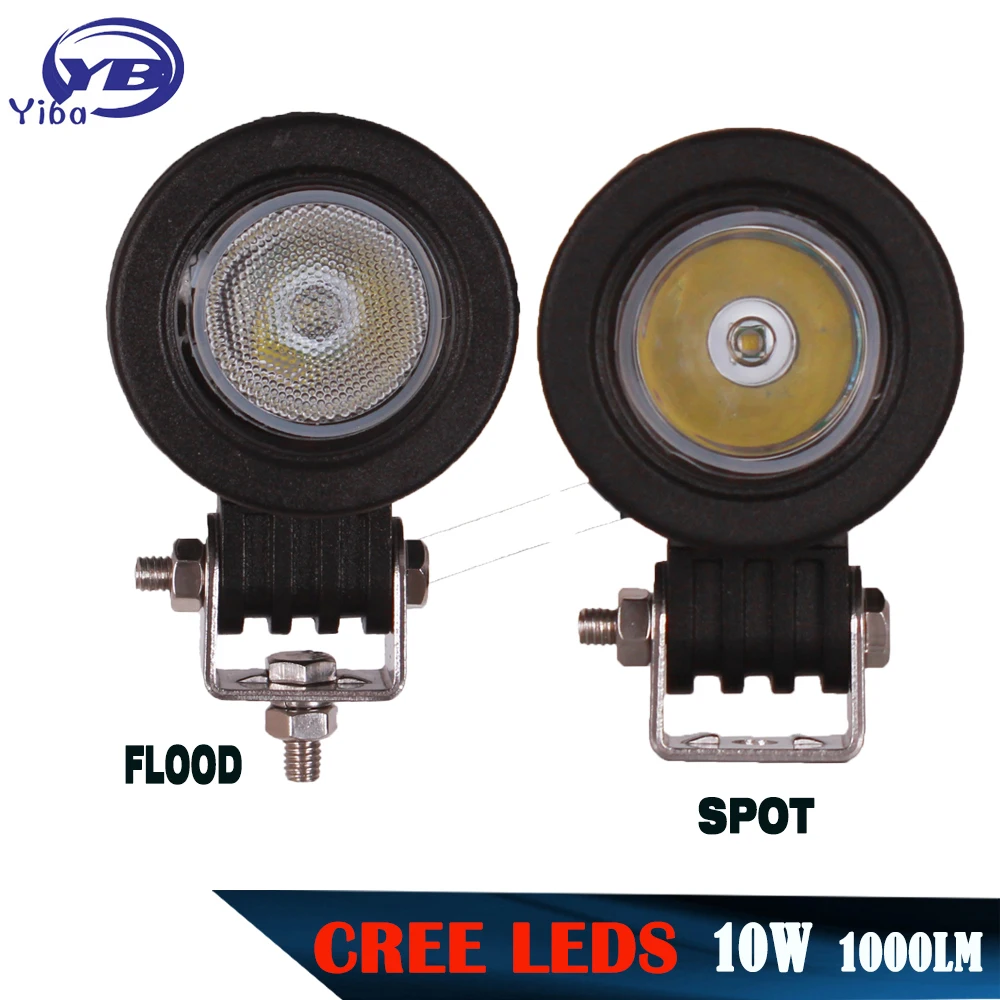 

YB Yiba 10W LED Work Light 2 Inch 12V 24V Car Auto SUV ATV 4WD AWD 4X4 Offroad LED Driving Fog Lamp Motorcycle Truck Headlight