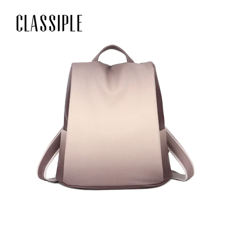 

Gradient Backpack For Laptop 15.6 Inch Soft Leather Laptop Backpack Women Beautiful Girl Backpacks To School Schoolbag Backpacks