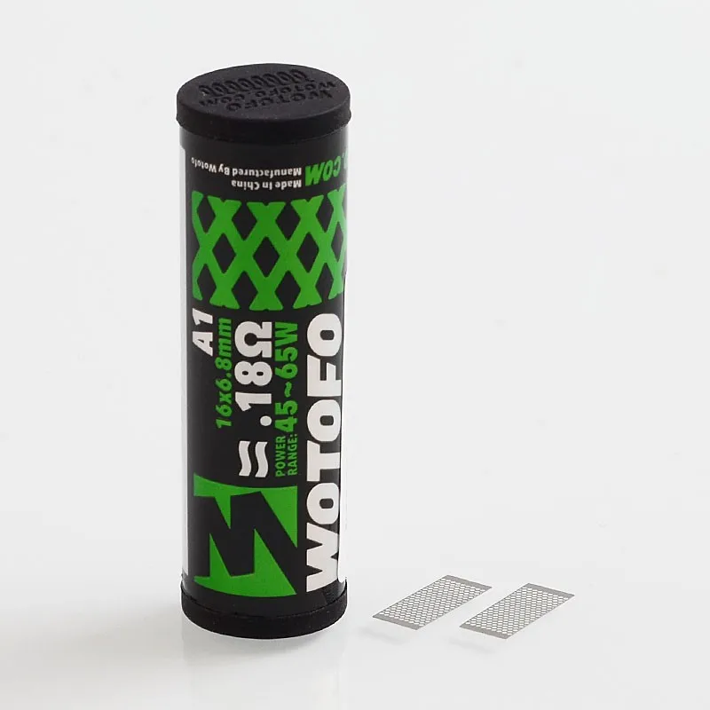 

Original Wotofo Mesh Style Coil 10 PCS 0.18ohm Rebuildable Mesh Sheet for Profile RDA 16 x 0.8mm Support 40~60 Watts