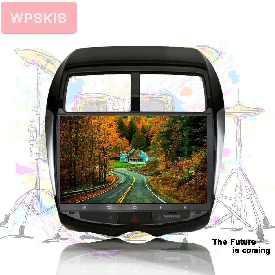 Android 10 HD 1280*720 Авто Радио Видео Аудио ПК монитор для Mitsubishi ASX 2015 с gps Navi rds dab CarPlay usb dvr