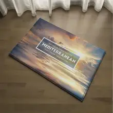 40x60/50x80 см натуральный небесно-морской Санс коврик с принтом ковер плюшевый бархатный коврик с рисунком нескользящий коврик домашнее украшение для дома