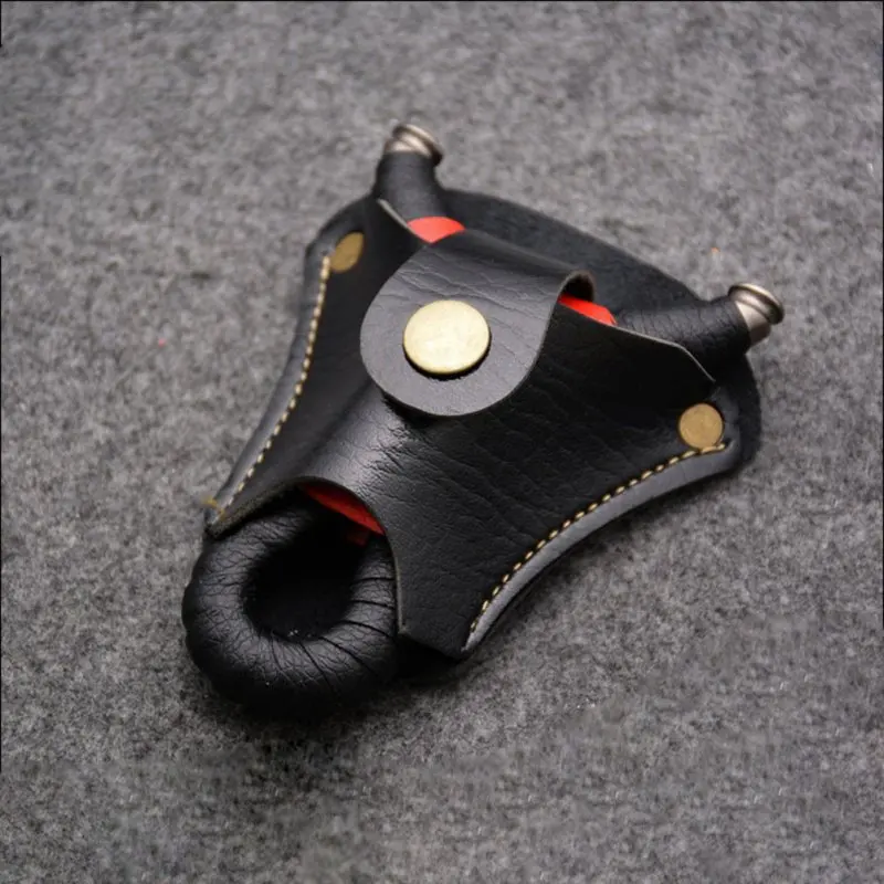 

outdoor camping equipment black small slingshot bag sports accessories stainless steel ball bag Outdoor gadgets