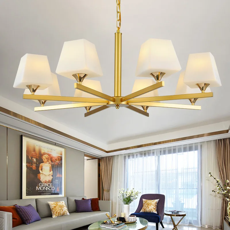 

Modern LED chandelier living room suspended lamps American luminaires bedroom lighting home fixtures dining room hanging lights