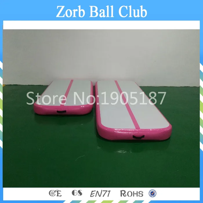 Бесплатная доставка розовый 4x1x0,2 м надувной спортивный мат, надувные воздушные дорожки для подарка девушке, складной спортивный коврик