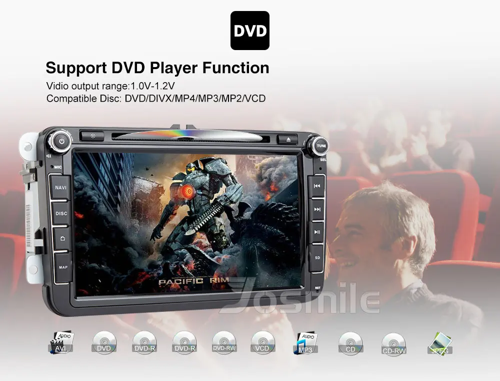 Sale Josmile 2 Din Car DVD Player For VW Volkswagen Passat b6 b7 Skoda Octavia Superb 2 T5 Golf 5 Polo Seat leon Radio GPS Navigation 10