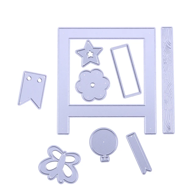 1 set mix shape metal cutting dies stencils for diy scrapbooking die shape stencils